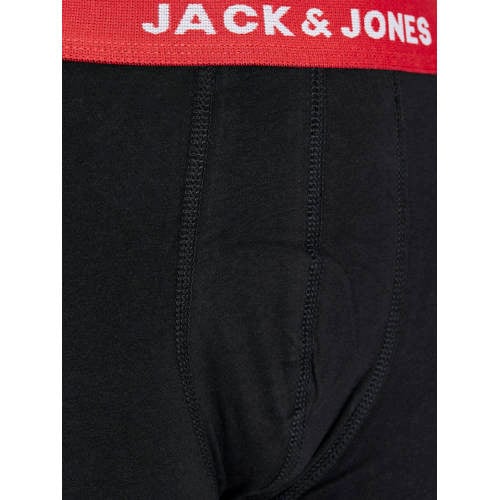 jack & jones JUNIOR boxershort JACHUEY set van 5 zwart multicolor Jongens Stretchkatoen 176