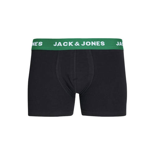 JACK & JONES JUNIOR boxershort JACHUEY - set van 5 zwart/multicolor Blauw Jongens Stretchkatoen