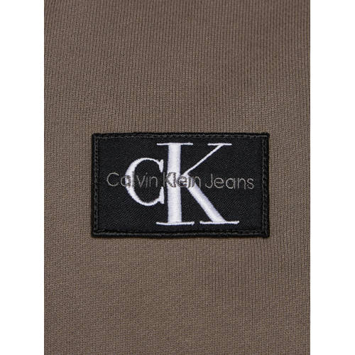 Calvin Klein sweatvest bruin Jongens Katoen Capuchon Effen 152
