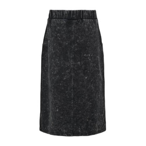 Only KIDS GIRL midi rok zwart Meisjes Sweat Effen 140