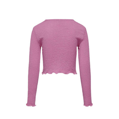 Only KIDS GIRL crop top KOGEMMA zoetroze Meisjes Polyester Ronde hals Effen 134 140