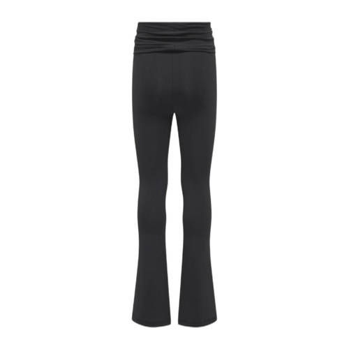 Only KIDS GIRL high waist flared broek KOGEA zwart Meisjes Polyamide Effen 164