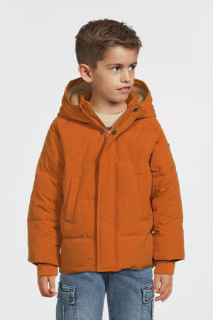 gewatteerde winterjas Orion oranje