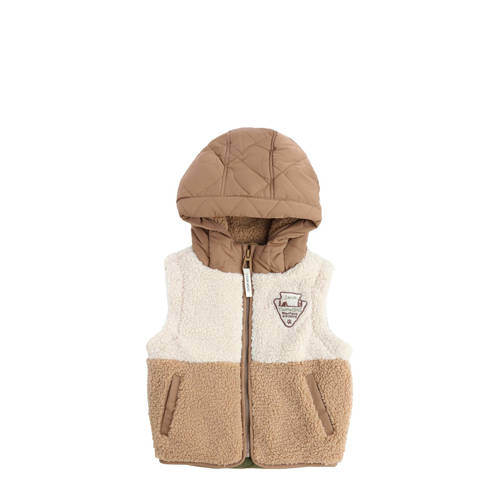 Your Wishes teddy jas Obi beige groen taupe Meerkleurig 146 152