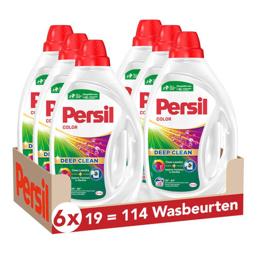 Persil Color Gel wasmiddel - 6 x 19 wasbeurten - voordeelverpakking - 114 wasbeurten