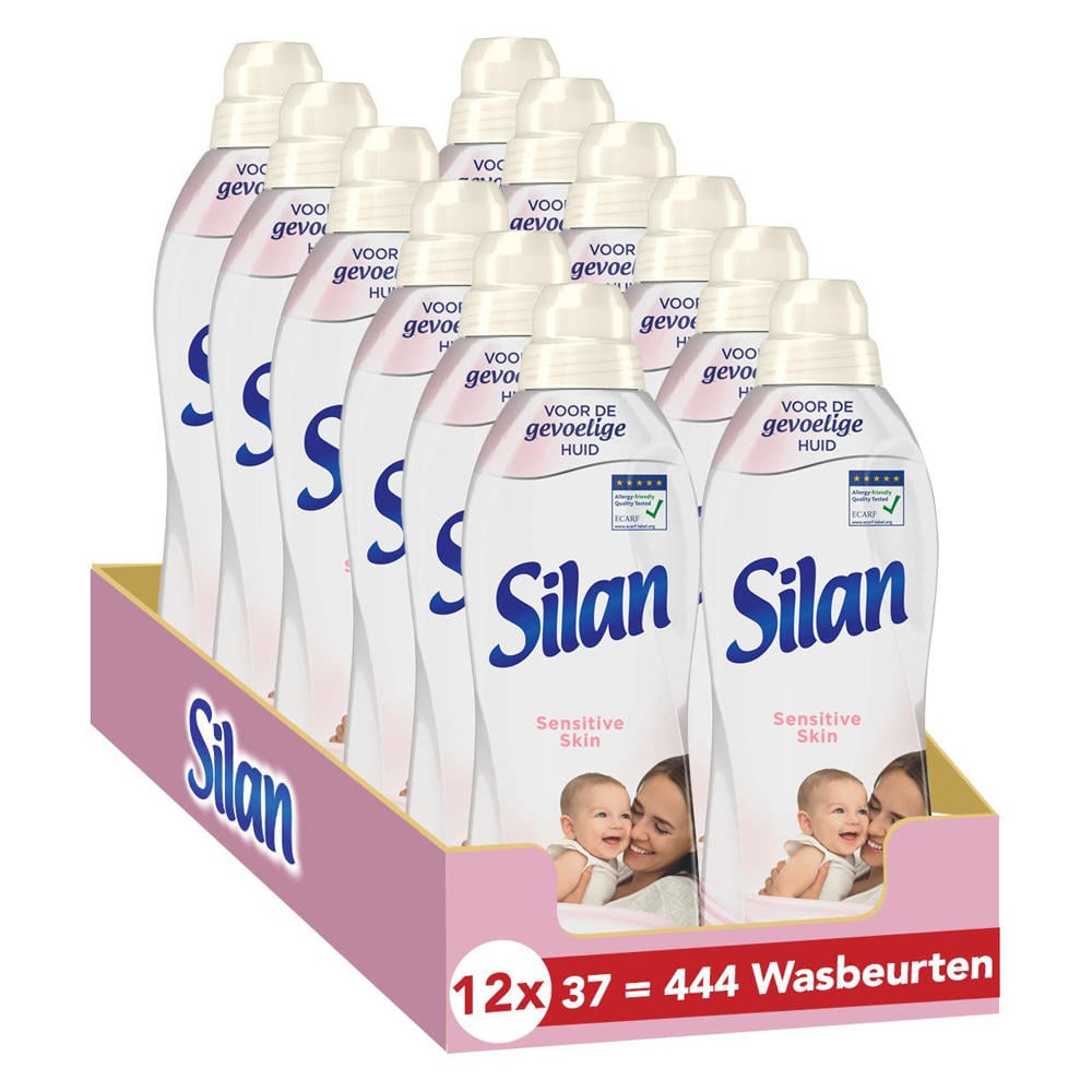 Silan Wasverzachter Sensitive - 12 x 37 wasbeurten - voordeelverpakking - 444 wasbeurten