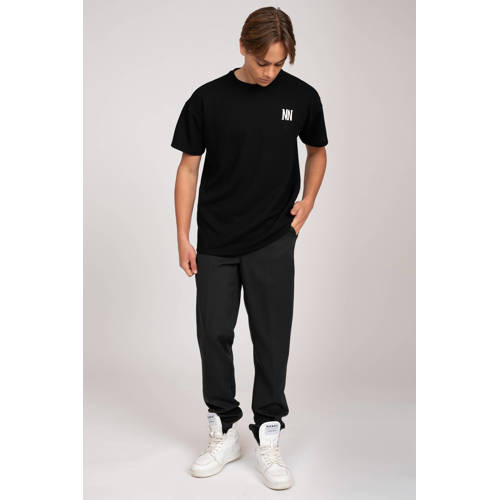 NIK&NIK broek Sam zwart Jongens Polyester Effen 128