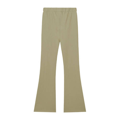 NIK&NIK flared broek Vonda zachtgroen Meisjes Polyester Effen 164