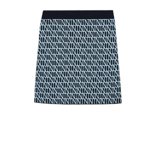 NIK&NIK rok blauw Meisjes Viscose All over print 128