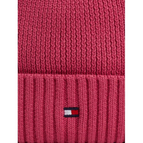 Tommy Hilfiger Muts Roze Jongens Meisjes Acryl Effen L-XL