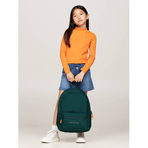 Tommy Hilfiger Rugzak Groen Jongens Meisjes Polyester Tekst