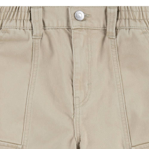 Levis Levi's Kids 94 wide leg cargobroek beige Meisjes Katoen Effen 140