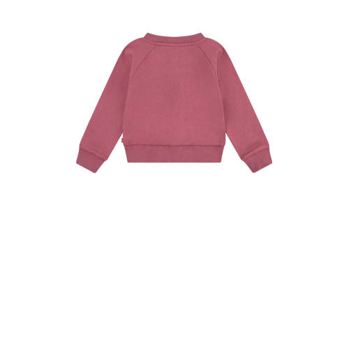 Levis Levi's Kids sweater Batwing met logo donkerroze Logo 140