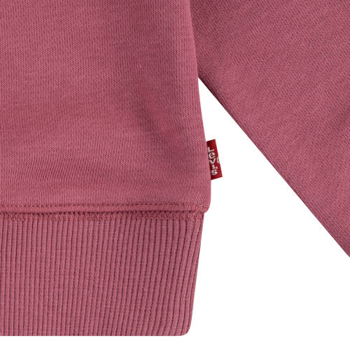 Levis Levi's Kids sweater Batwing met logo donkerroze Logo 140
