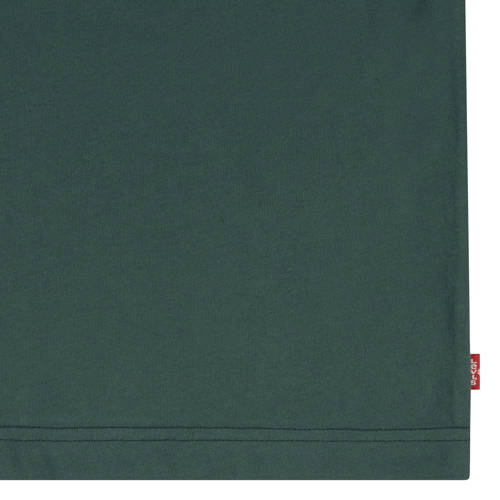 Levis Levi's Kids longsleeve donkergroen Wit Jongens Katoen Ronde hals Effen 116