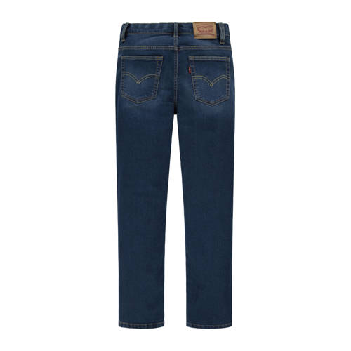 Levis Levi's Kids 502 tapered fit jeans garland Blauw Jongens Stretchdenim Effen 176