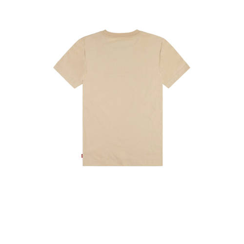 Levis Levi's Kids T-shirt FORESTED MOUNTAINS BATWING met logo beige Jongens Katoen Ronde hals 176