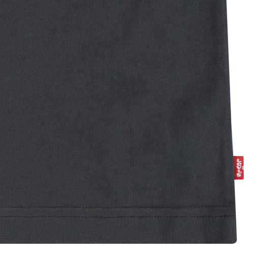 Levis Levi's Kids T-shirt HOWDY met logo zwart Jongens Katoen Ronde hals Logo 164