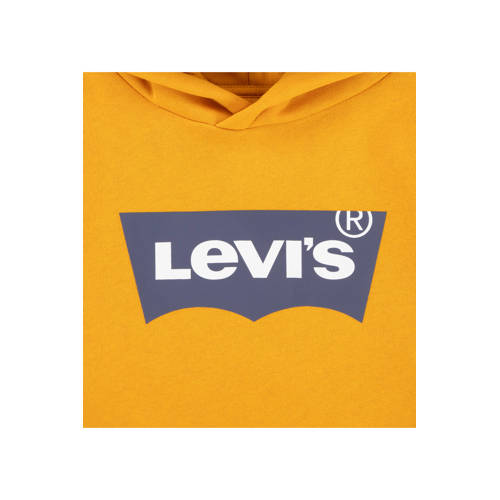 Levis Levi's Kids sweater Batwing met logo warmgeel Logo 140
