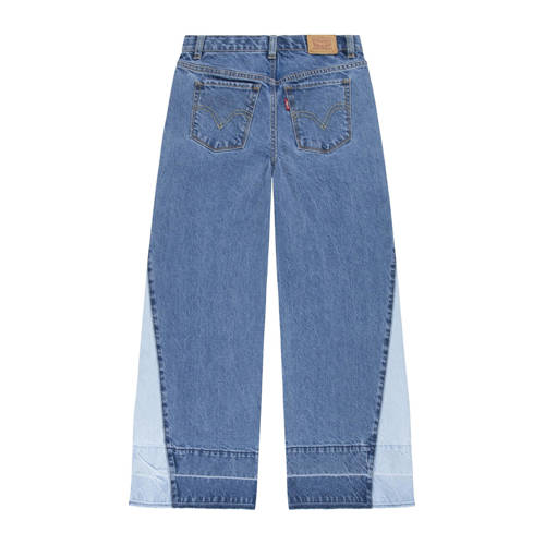 Levis Levi's Kids 94 baggy wide leg jeans drew me in mco Blauw Meisjes Denim 128