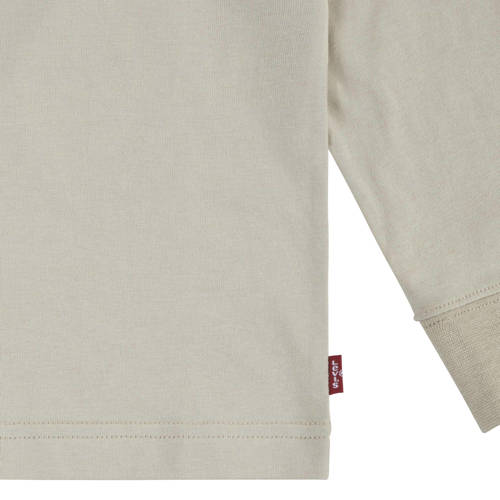 Levis Levi's Kids longsleeve Batwing met logo beige Jongens Katoen Ronde hals 116