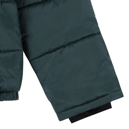 Levis Levi's Kids gewatteerde winterjas COLOR BLOCK donkergroen wit groen Jongens Polyester Capuchon 128