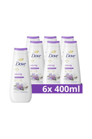 Relaxing verzorgende douchegel - 6 x 400 ml