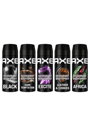 deodorant bodyspray mix set - 5 x 150 ml