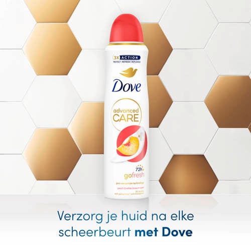 Dove Advanced Care Go Fresh Peach & White Blossom anti-transpirant deodorant spray voordeelverpakking 6 x 150 ml