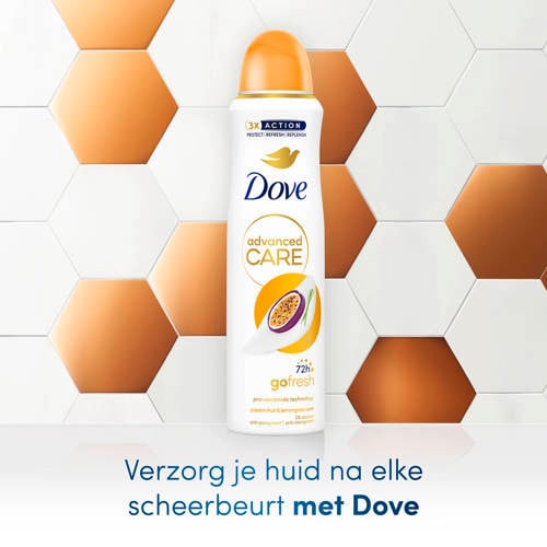 Dove Advanced Care Go Fresh Passion Fruit & Lemongrass anti-transpirant deodorant spray voordeelverpakking 6 x 150 ml