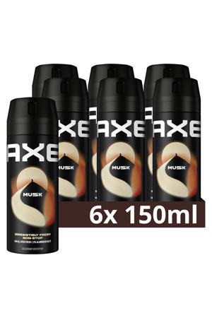 Musk deodorant bodyspray - 6 x 150 ml