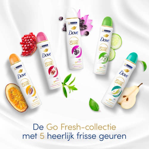Dove Advanced Care Go Fresh anti-transpirant deodorant spray mix set voordeelverpakking 5 x 150 ml