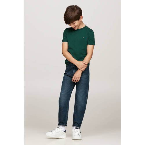Tommy Hilfiger T-shirt ESSENTIAL Groen Jongens Katoen Ronde hals Effen 110