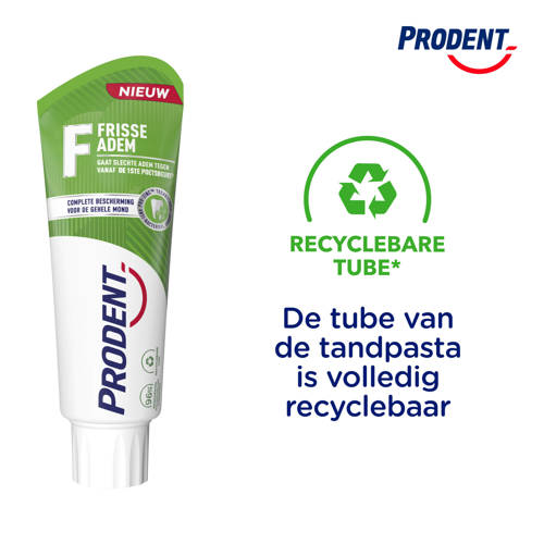 Prodent Frisse Adem tandpasta voordeelverpakking 12 x 75 ml