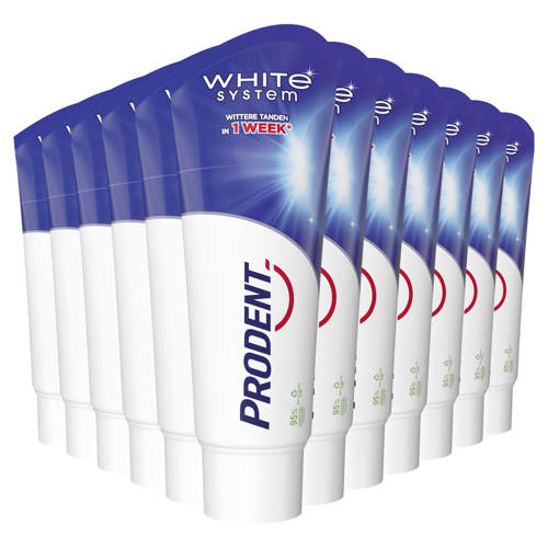 Prodent White System tandpasta voordeelverpakking 12 x 75 ml