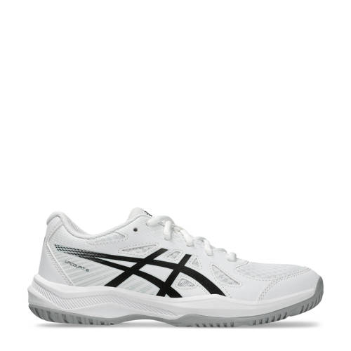 ASICS Upcourt 6 zaalsportschoenen wit/zwart Jongens/Meisjes Mesh - maat 37 afbeelding