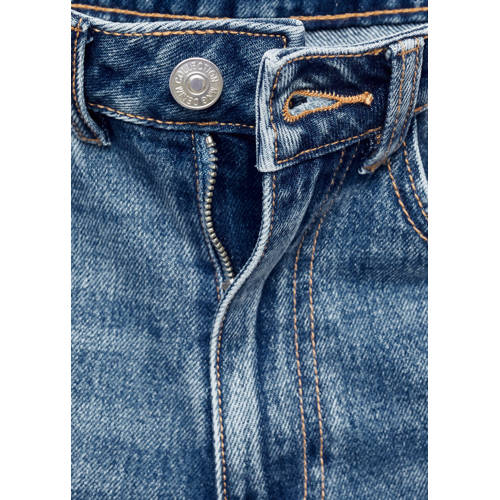 Mango Kids regular fit denim short changeant blauw Korte broek Effen 152(XXS)