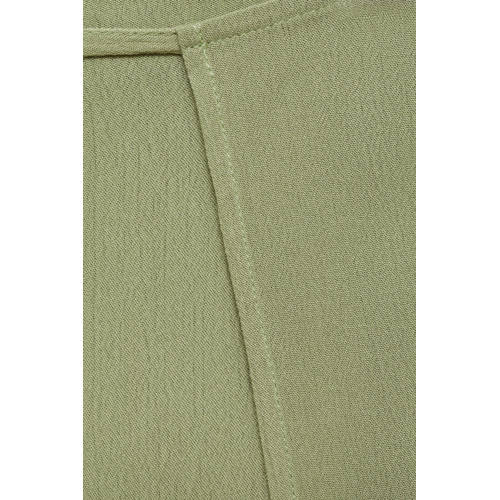 MANGO TEENS wide leg broek beige kaki Meisjes Viscose Effen 152(XXS)