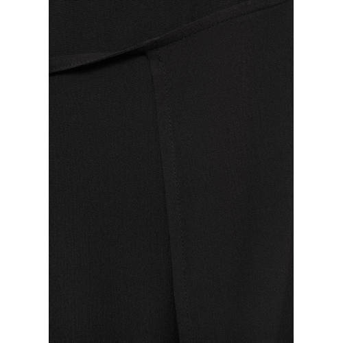 MANGO TEENS wide leg broek zwart Meisjes Viscose Effen 172(L)
