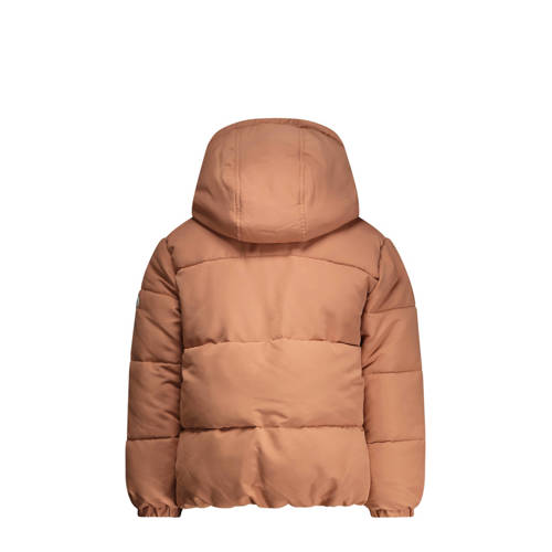 TYGO & vito gewatteerde winterjas Jara roestbruin Meisjes Polyester Capuchon 110 116