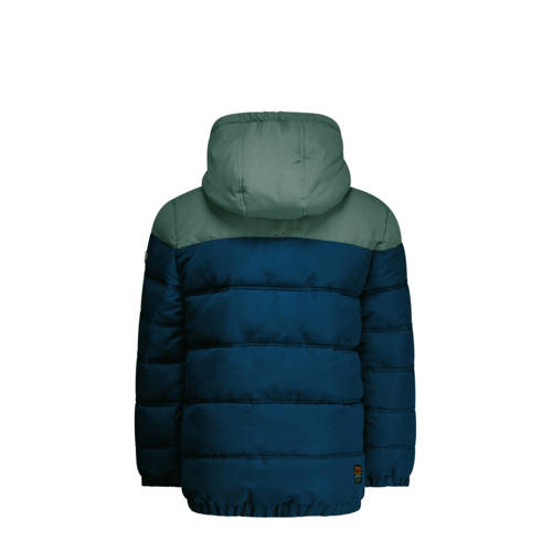 TYGO & vito gewatteerde winterjas Joe donkerblauw mosgroen Jongens Polyester Capuchon 92