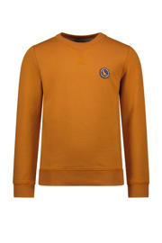 thumbnail: Bruine jongens TYGO & vito sweater Silver met backprint, lange mouwen, ronde hals en geribde boorden