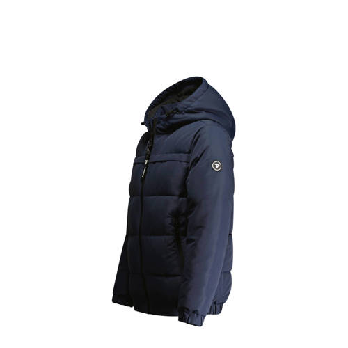 TYGO & vito gewatteerde winterjas Bart donkerblauw Jongens Polyester Capuchon 158 164