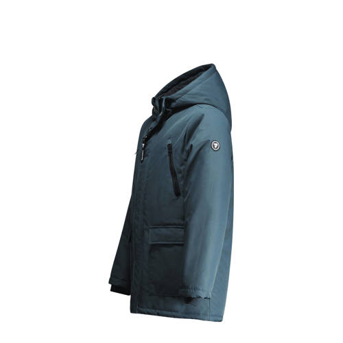 TYGO & vito gewatteerde winterjas Bor donkergroen Jongens Polyester Capuchon 134 140