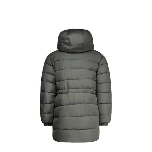 TYGO & vito gewatteerde winterjas Josie groen Meisjes Polyester Capuchon 92