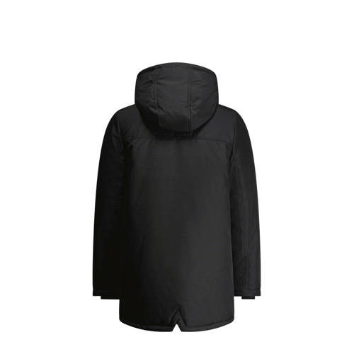 TYGO & vito gewatteerde winterjas Bor zwart Jongens Polyester Capuchon 134 140