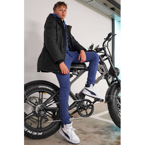 TYGO & vito gewatteerde winterjas Bor zwart Jongens Polyester Capuchon 134 140