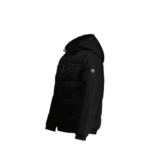 TYGO & vito gewatteerde winterjas Bart zwart Jongens Polyester Capuchon 146 152