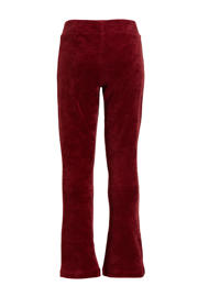 thumbnail: anytime velour flared legging burgundy