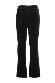 thumbnail: anytime velour flared legging zwart